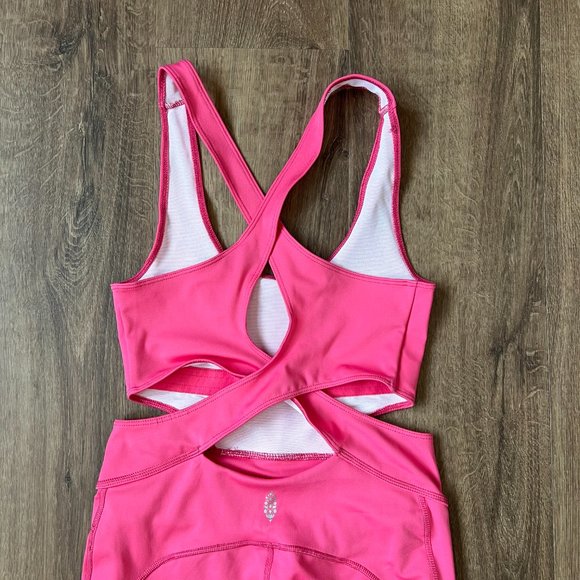 NEW Free People Movement Back it Up Jumpsuit Pink - Picture 11 of 15